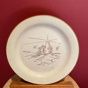 French Stoneware Plate - Va Au Lave-Vaisselle Coree Collection Manoir.